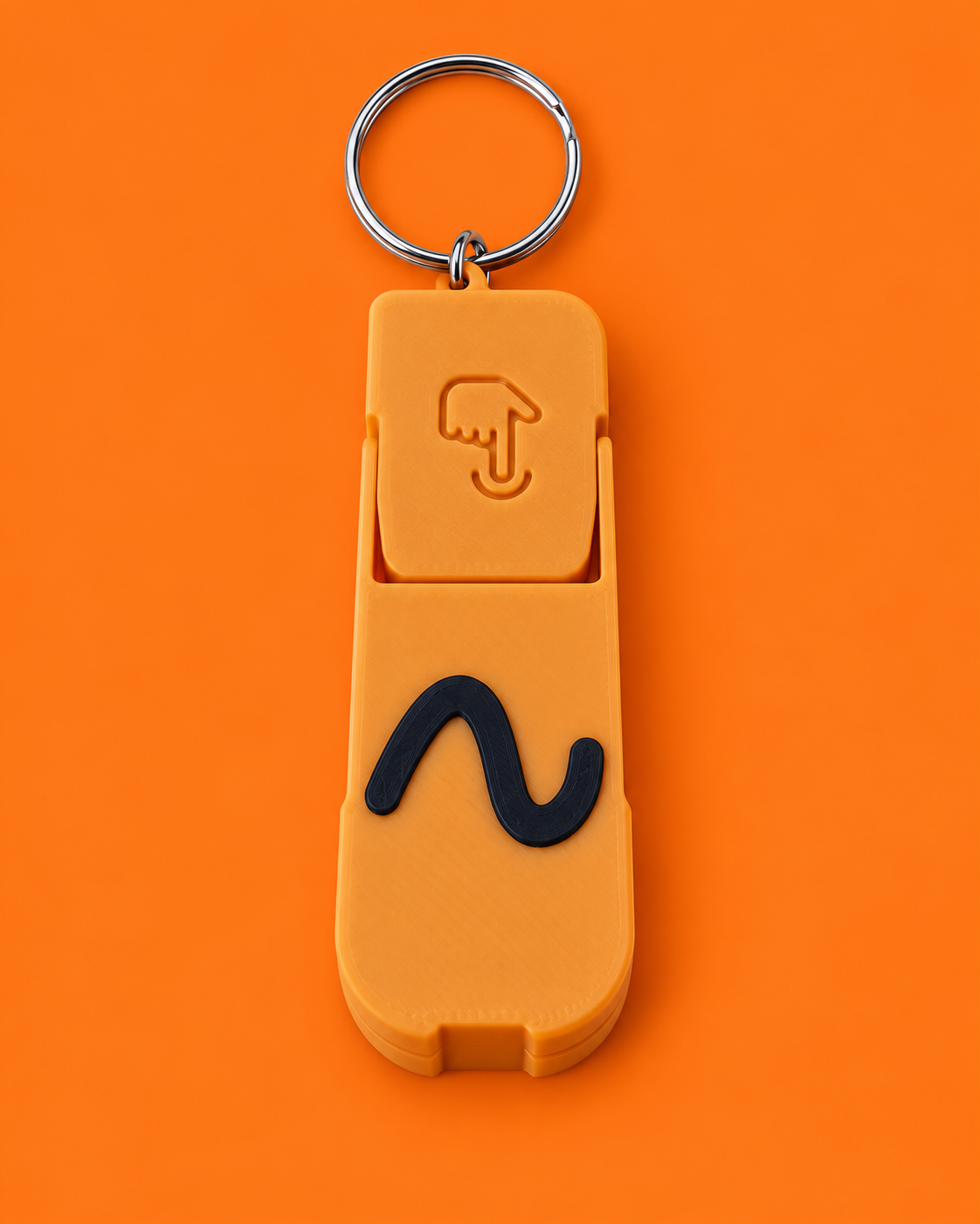 Chaveiro Multifuncional Personalizado 3 em 1 — Suporte de Celular + Anti-Stress