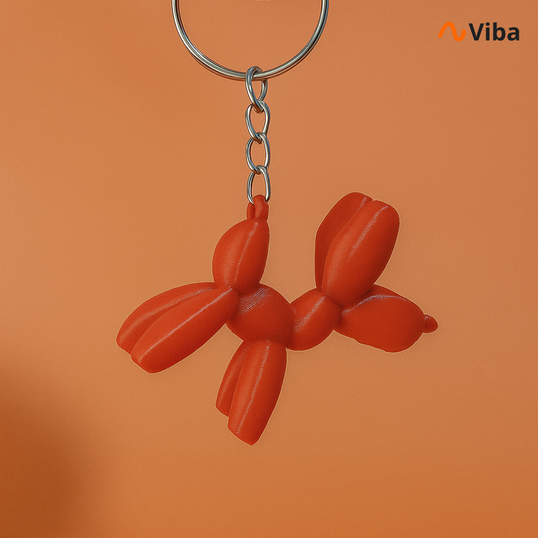Chaveiro Cachorro Balão 3D