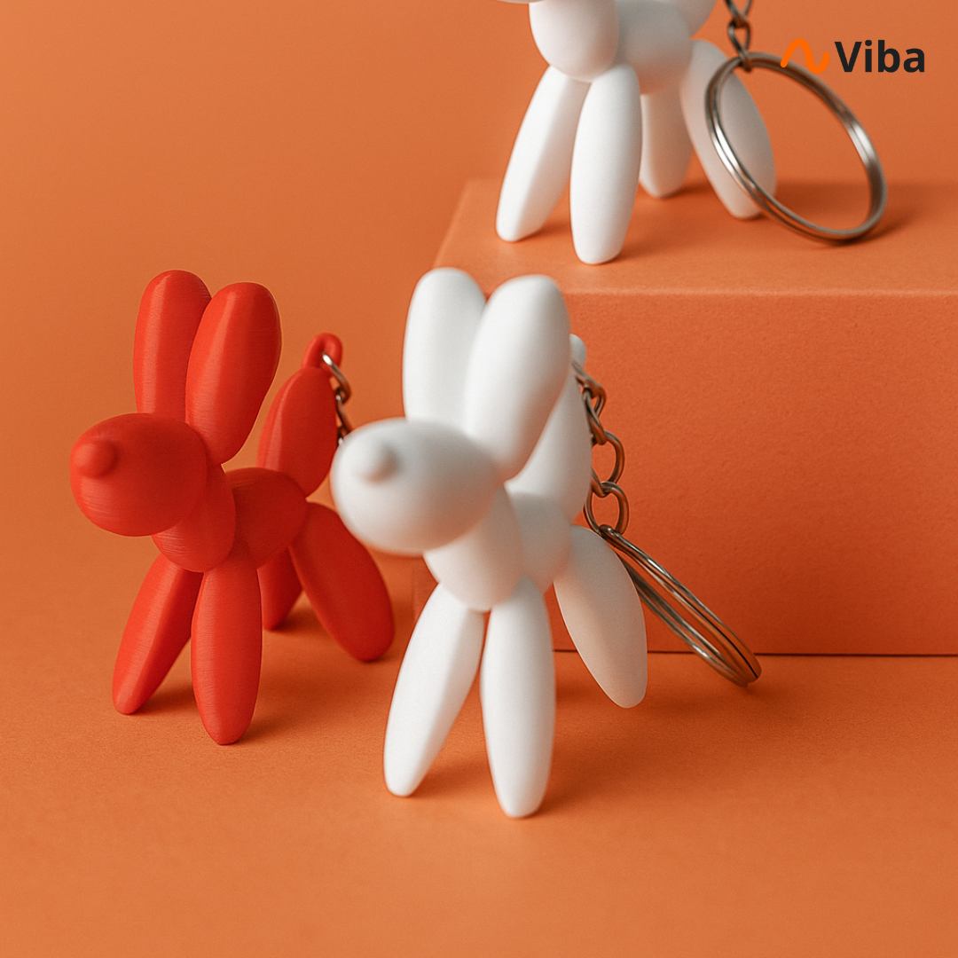 Chaveiro Cachorro Balão 3D