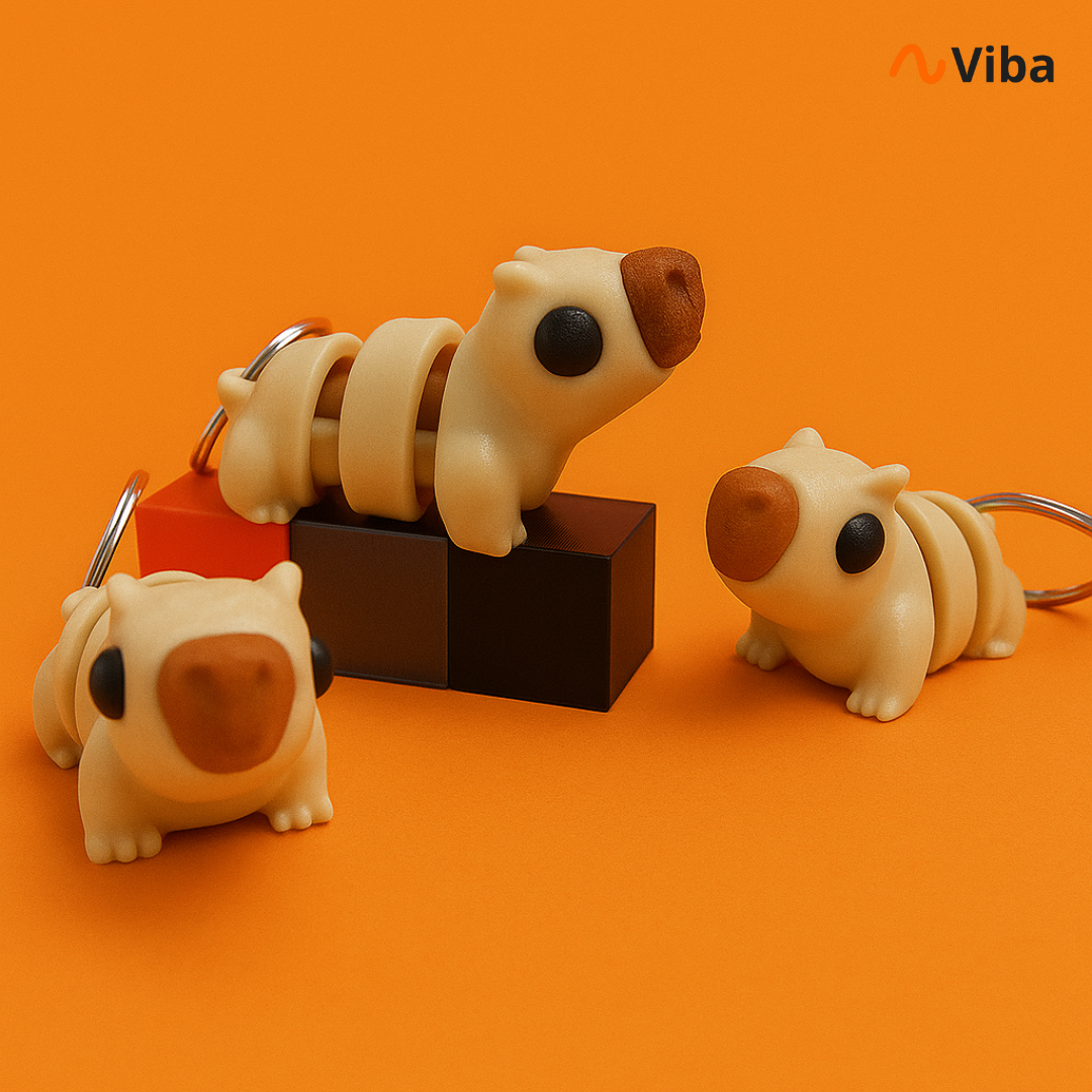 Chaveiro Capivara Articulável