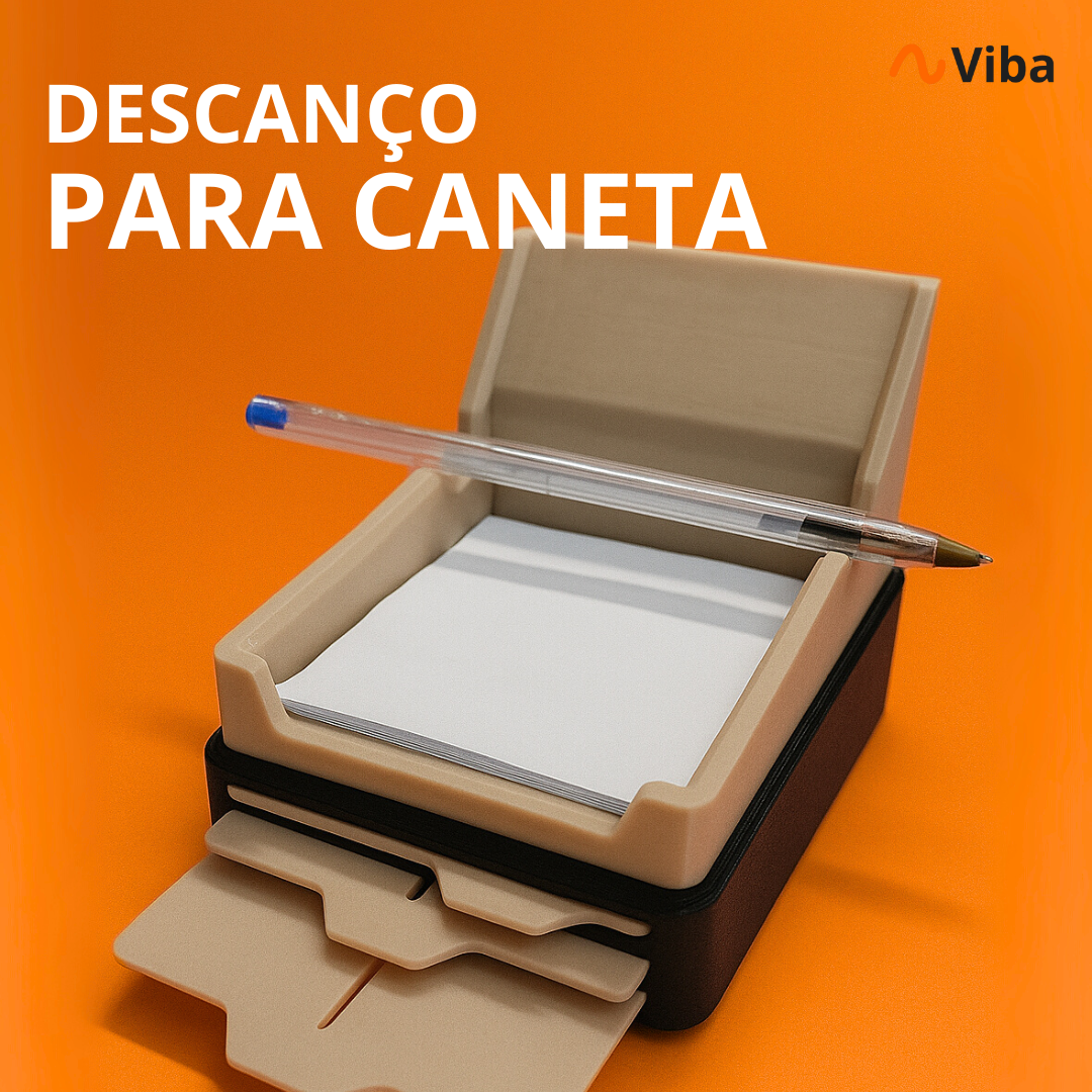 Porta Notas Adesivas Viba – organização inteligente para mesa moderna