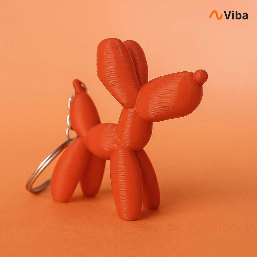 Chaveiro Cachorro Balão 3D