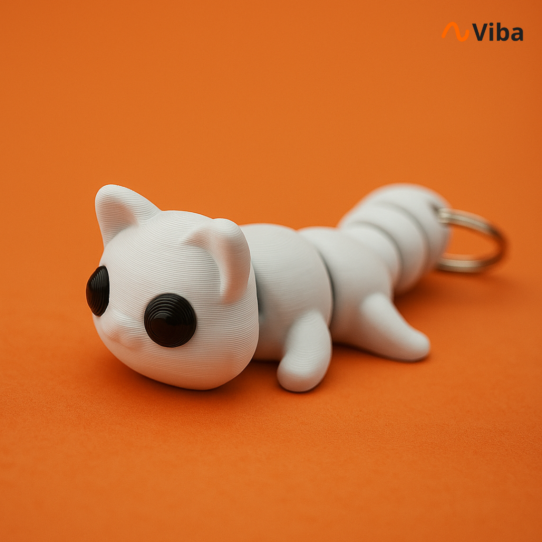 Chaveiro Gatinho Vib Articulável